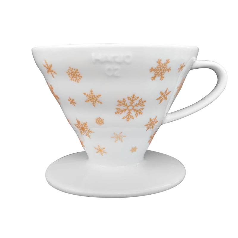V60 Dripper Ceramic 02 size, Xmas edition, Gold
