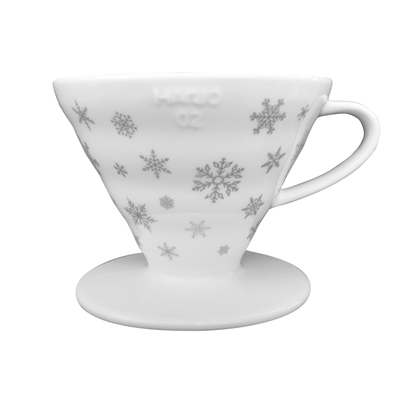 V60 Dripper Ceramic 02 size, Xmas edition, Silver