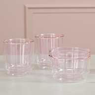 Double-walled Matcha Bowl 300ml, Pink