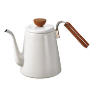 Coffee Pour Over Brewing Kettle Bona, 800mL, White Enamel