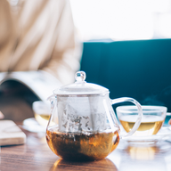 Heatproof Glass Leaf Teapot Clear, 450mL