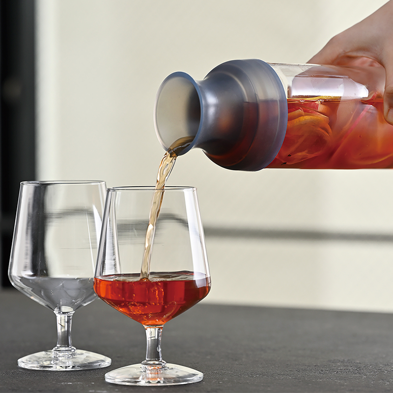 Filter-in Carafe Cold Brew Tea Bottle, 1,000mL, Transparent Yellow