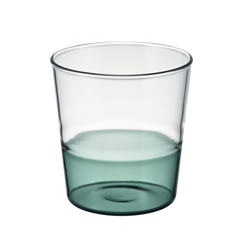 HARIO Colors Half Color Stackable Glass, 360mL, Green