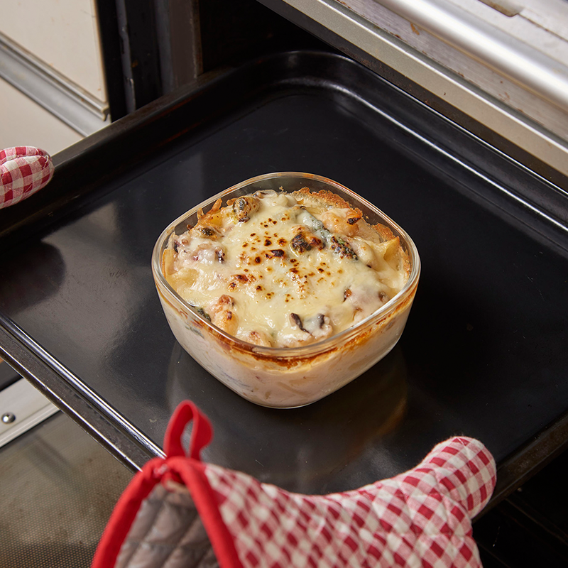 Heatproof Glass Container, 600mL (Oven/Microwave-safe)