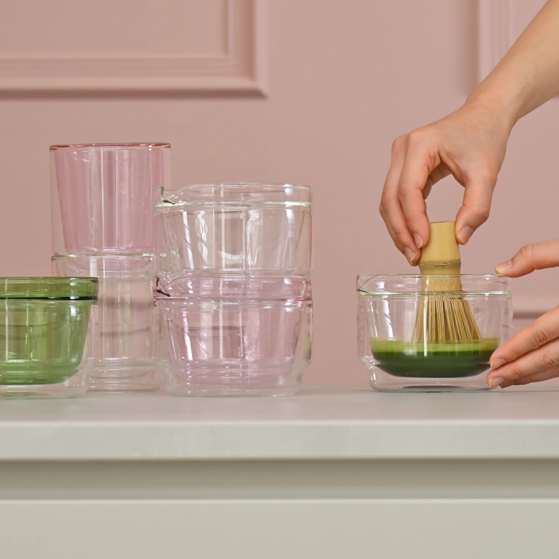 Double-walled Matcha Cup 370ml, Green
