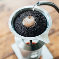 Double Mesh Metal Dripper, 01 Size, Hairline Silver