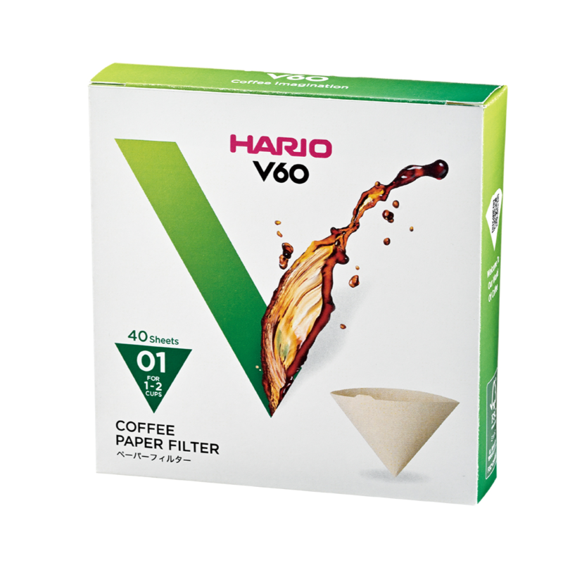 V60 Filter Paper, 01 Size, 40 pcs, Natural