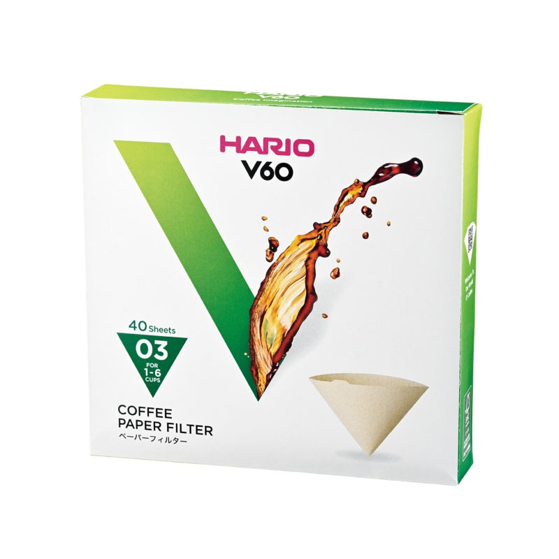 V60 Filter Paper, 03 Size, 40 pcs, Natural (Box)
