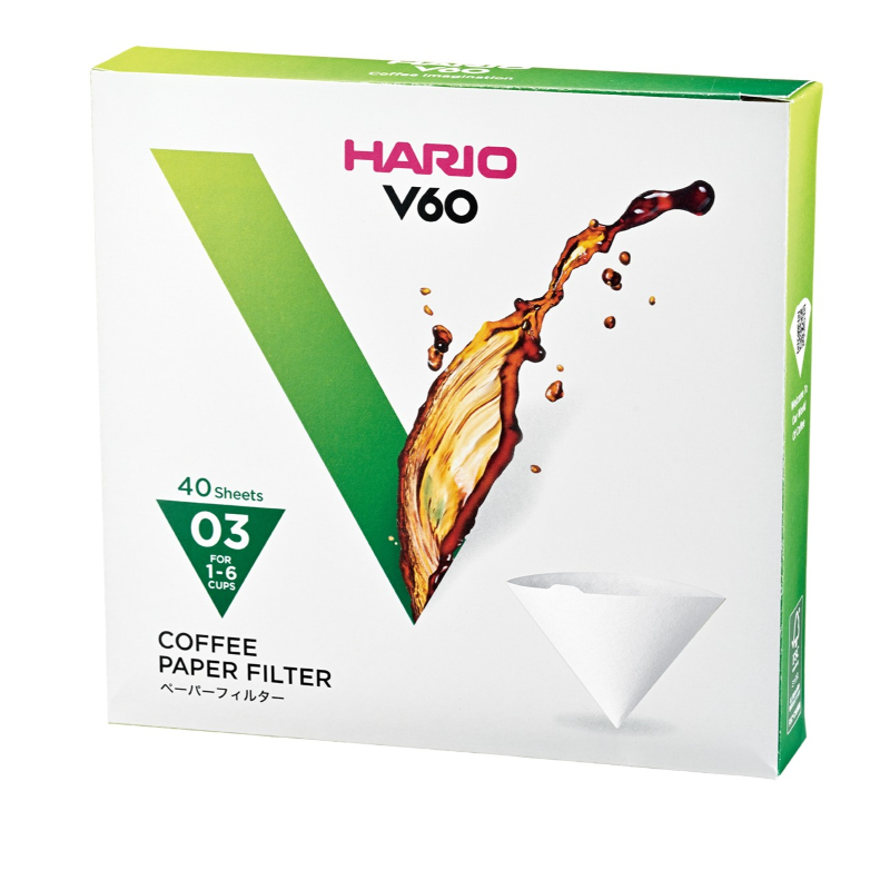 V60 Filter Paper, 03 Size, 40 pcs, White (Box)