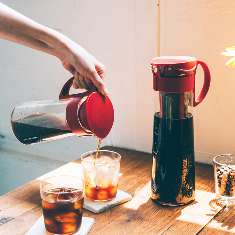 Cold Brew Coffee Pot Mizudashi, Red, 1,000mL