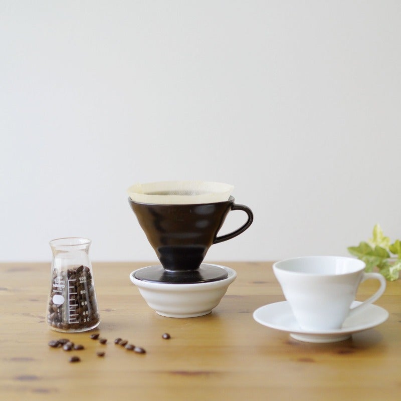 V60 Ceramic Colour Dripper, 02 Size, Matte Black