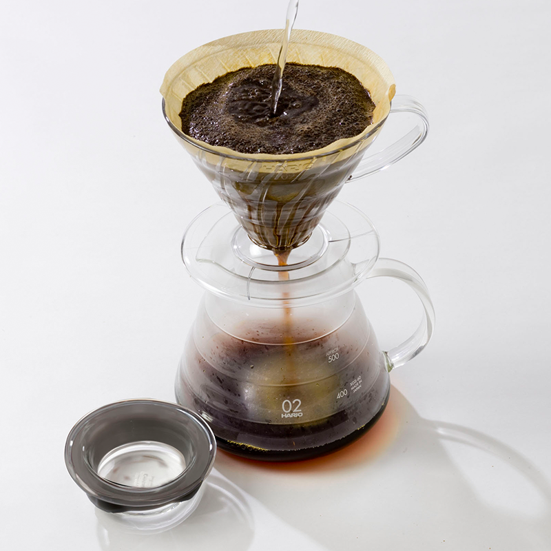 HARIO XGS-60TB-BLM V60 Range Server Bloom heatproof glass V60 dripper coffee filter